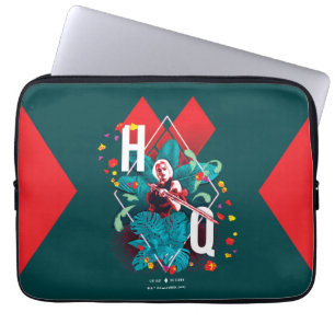 Funda Para Portátil La brigada suicida   Harley Quinn Floral Diamond