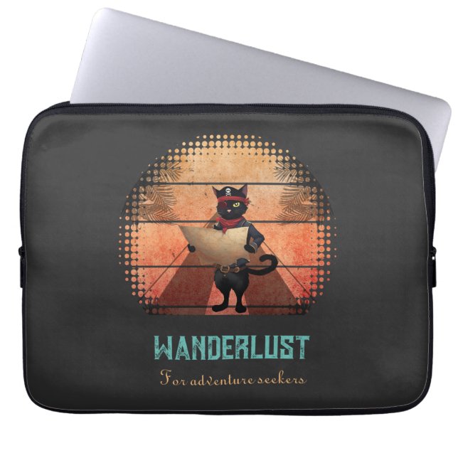 Funda Para Portátil La búsqueda de sol de Kitty Buccaneer (Frente)