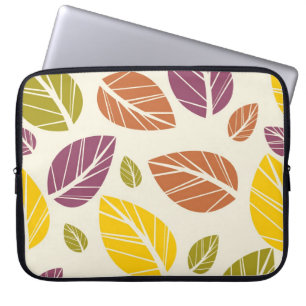 Funda Para Portátil La caída colorida deja verde amarillo marrón