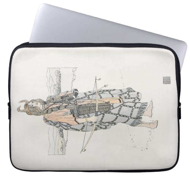 Funda Para Portátil La Cazadora (por Ann Macbeth) (Frente)