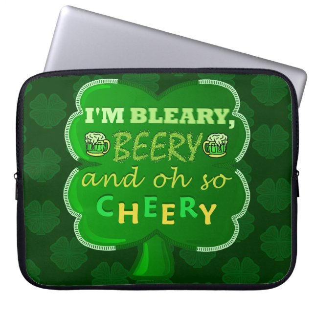 Funda Para Portátil La cerveza del Día de San Patricio (Frente)