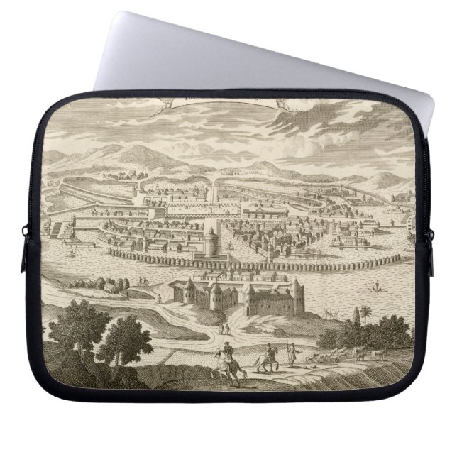 Funda Para Portátil La ciudad de México, 1723 (grabado) (Frente)