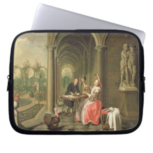 Funda Para Portátil La columnata de una casa de campo con un seate de