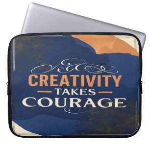 Funda Para Portátil La creatividad requiere coraje