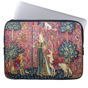 Funda Para Portátil La dama y el unicornio, tocan