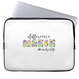 Funda Para Portátil La diferencia de arte docente hace vida a los prof
