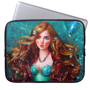Funda Para Portátil La diosa de la sirena en el mar de la sirena Nymph