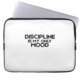 Funda Para Portátil La disciplina es mi único estado de ánimo Minimali