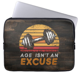 Funda Para Portátil La edad no es una excusa para las mujeres Fitness 