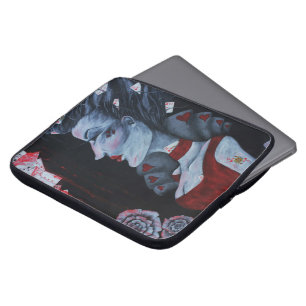 Funda Para Portátil La Fantasía Gótica de Wonderland de la Reina Roja