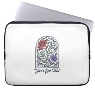 Funda Para Portátil La Fe Tiene Esto Floral Vintage