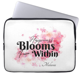 Funda Para Portátil La felicidad florece desde adentro