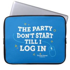 Funda Para Portátil La fiesta no empieza, azul real
