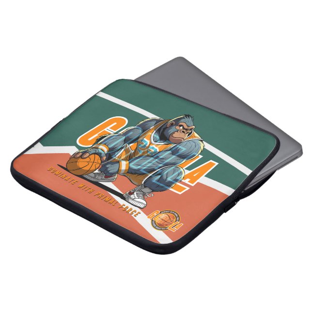 Funda Para Portátil La fuerza primordial del básquetbol | 15" (Superior anverso)