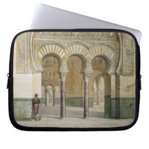 Funda Para Portátil La galería de la corte de leones en Alhambra,