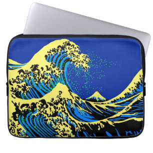 Funda Para Portátil La gran ola de Hokusai al estilo de arte pop