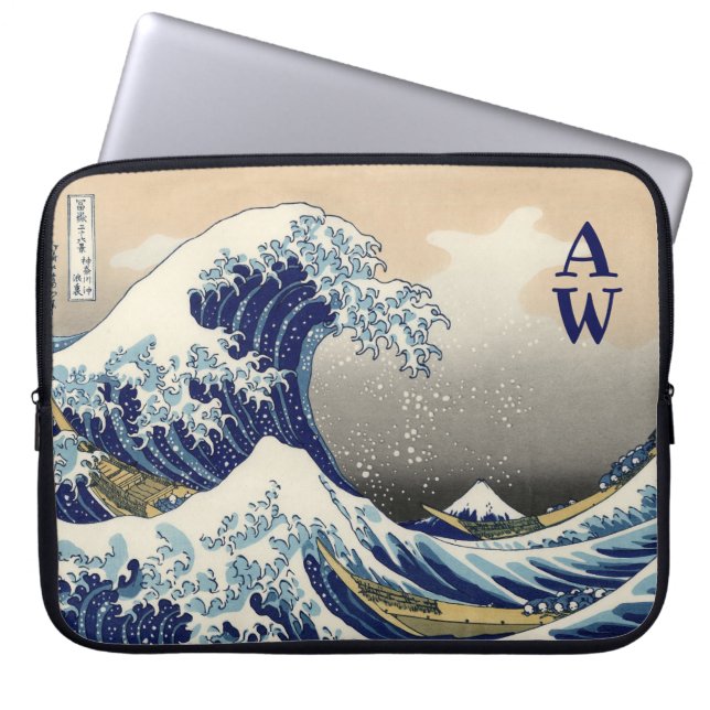 Funda Para Portátil La gran ola de Kanagawa (Frente)
