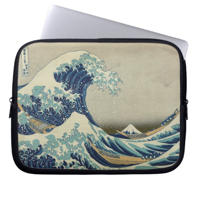 Funda Para Portátil La gran ola de Kanagawa (Frente)
