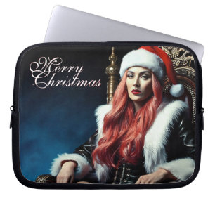 Funda Para Portátil La hermana más caliente de Santa - Feliz Navidad 0