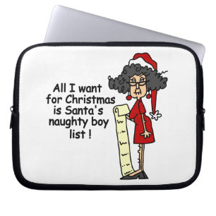 Funda Para Portátil La lista de chicos traviesos de Santa