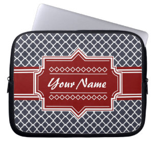 Funda Para Portátil La Marina y el Cuatrefoil Rojo Personalizados