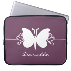 Funda Para Portátil La mariposa remolina manga del ordenador portátil