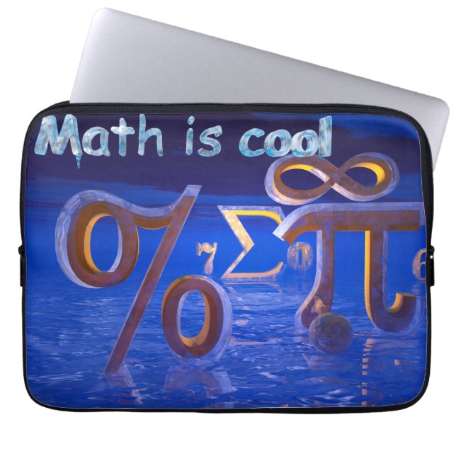 Funda Para Portátil La matemáticas es fresca (Frente)