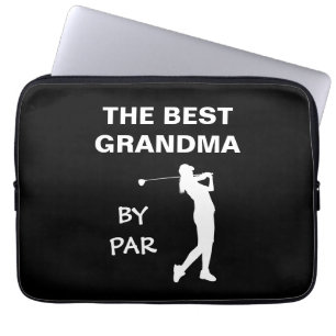 Funda Para Portátil La Mejor Abuela Por Nana Golfista de Par Golf Abue