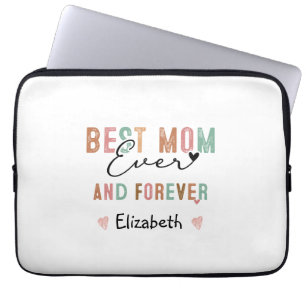 Funda Para Portátil La mejor mamá de todas Escritura retro Groovy Día