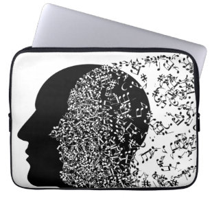 Funda Para Portátil La mente de la música