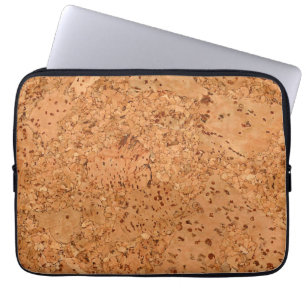 Funda Para Portátil La mirada del grano de madera del Burl del corcho