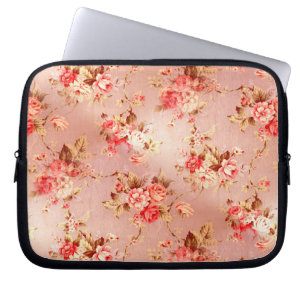 Funda Para Portátil La moda lamentable rosada florece la manga de la