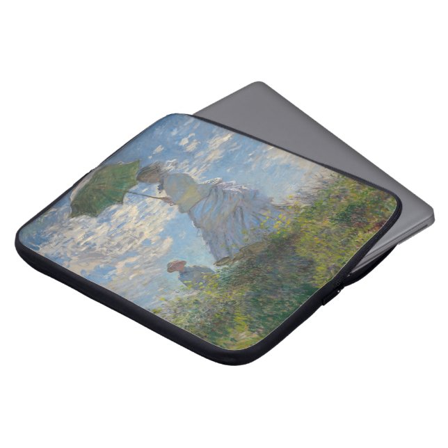Funda Para Portátil La mujer de Claude Monet con una sombrilla (El pas (Superior anverso)