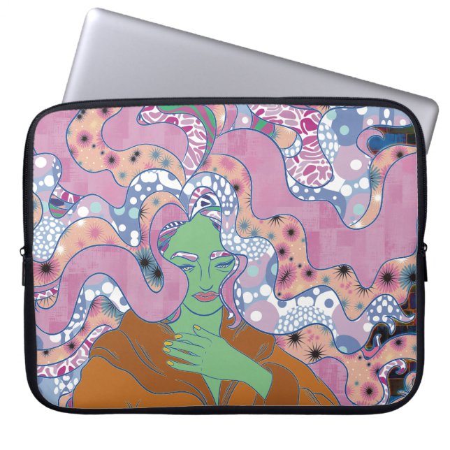 Funda Para Portátil La Mujer Mística (Frente)