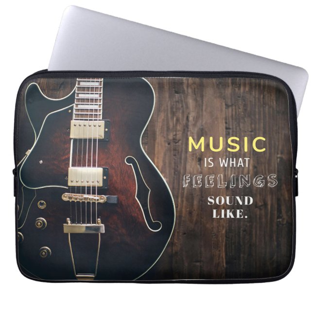 Funda Para Portátil La música de arte musical se siente (Frente)