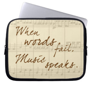 Funda Para Portátil La música habla