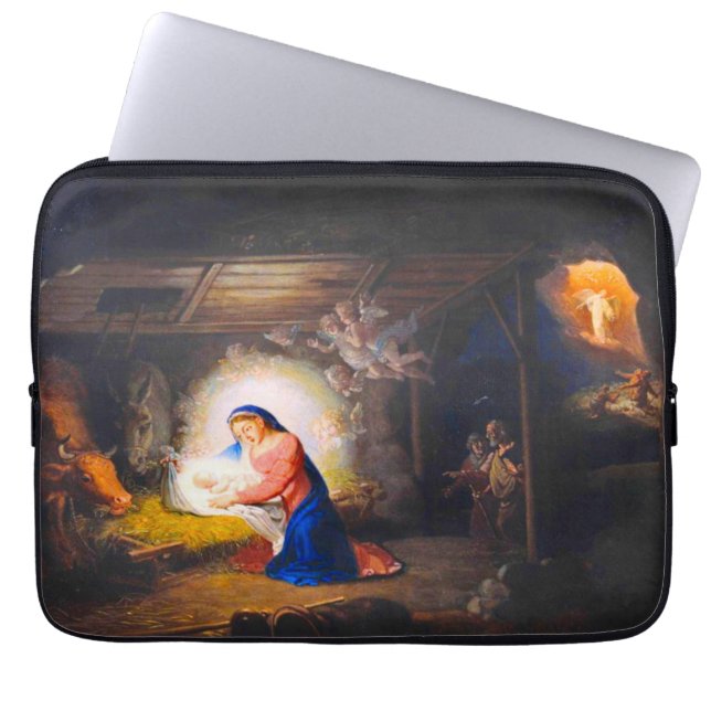Funda Para Portátil La Natividad de Cristo (Frente)