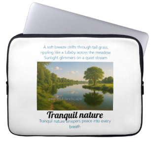 Funda Para Portátil La naturaleza tranquila susurra paz en cada respir
