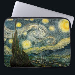 Funda Para Portátil La noche estrellada de Vincent van Gogh (1889)<br><div class="desc">Pintura Impresionista de Post Classic 1889, obra de arte que ha pasado al dominio público y hace maravillosos regalos y otros productos. Todos los Bellas Artes, obras maestras clásicas, obras maestras antiguas y otras obras maestras antiguas de la Galería Masterpiece han sido cuidadosamente editados y colocados en productos para obtener...</div>