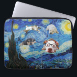 Funda Para Portátil La noche Starry Fun<br><div class="desc">Visita mi tienda para un diseño más interesante y más elección de color => zazzle.com/colorfulworld*</div>