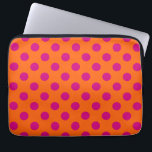 Funda Para Portátil La polka de Fuchsia da puntapiés al naranja<br><div class="desc">La polka de Fuchsia da puntapiés al naranja</div>