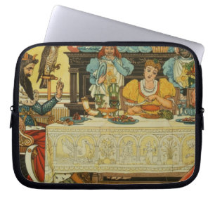 Funda Para Portátil La princesa Shares su cena con la rana, de