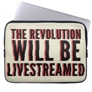 Funda Para Portátil La revolución será transmitida en vivo