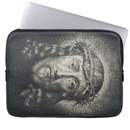 Funda Para Portátil La Santa Faz coronada de espinas