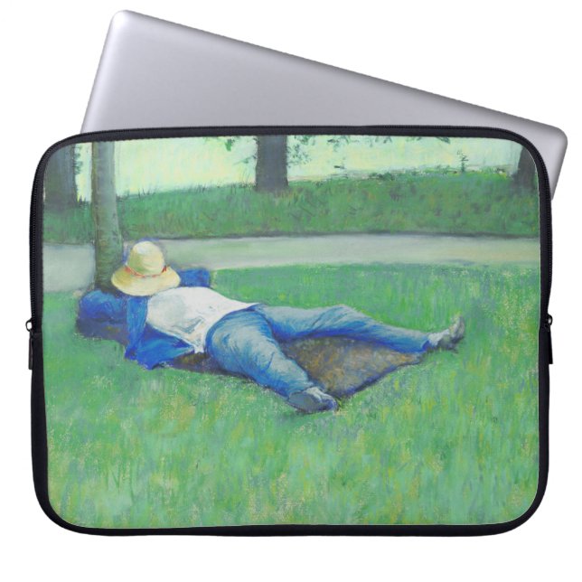 Funda Para Portátil La Siesta (de Gustave Caillebotte) (Frente)