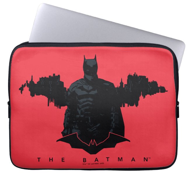 Funda Para Portátil La silueta de Batman Gotham (Frente)