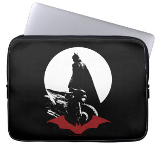 Funda Para Portátil La silueta de la motocicleta Batman