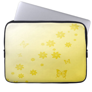 Funda Para Portátil La sol florece mariposas de n