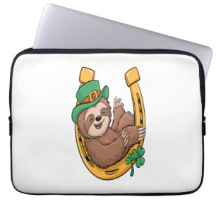 Funda Para Portátil La suerte de la herradura del Día de San Patricio