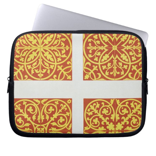 Funda Para Portátil La teja del siglo XIII diseña, ilustracion de (Frente)